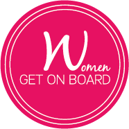 Women Get On Board Logo
